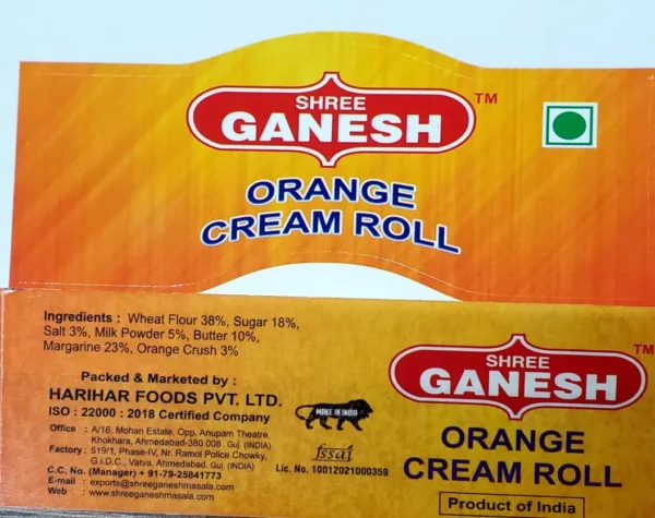 cream roll orange 70gx60