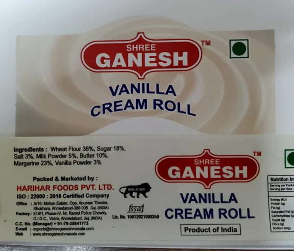 cream roll vanila 70gx60