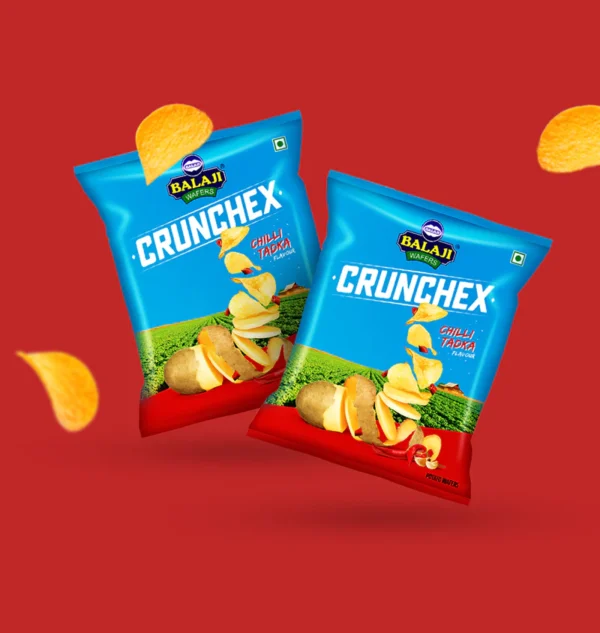 balaji wafers crunchex chilli tadka