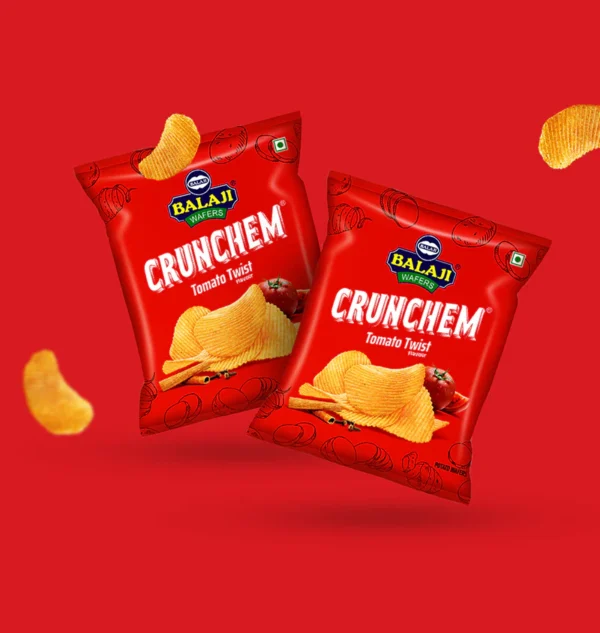 balaji wafer crunchem tomato twist