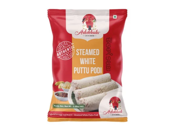 adukkala steamed white puttu podi