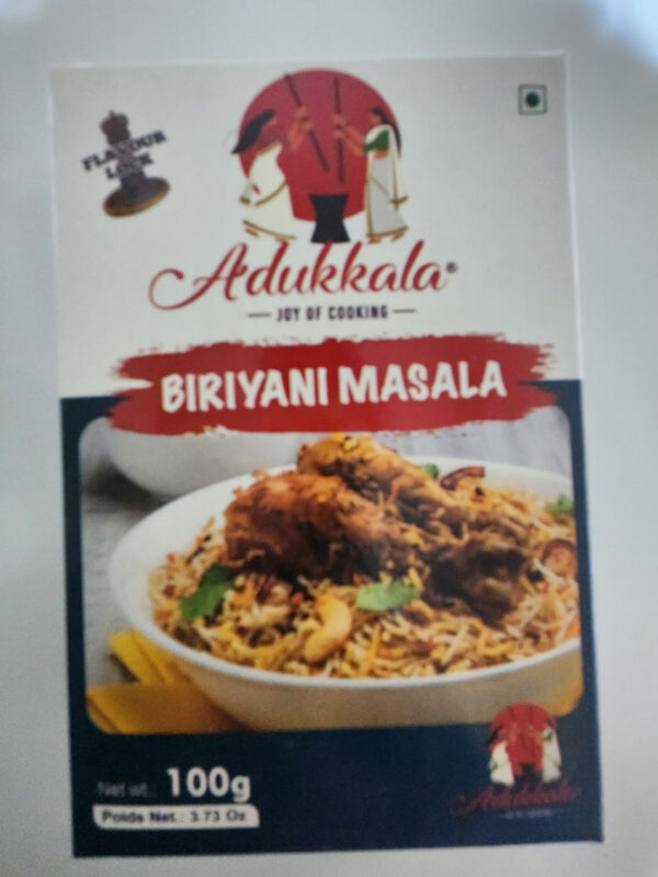 adukkala biriyani masala 100g