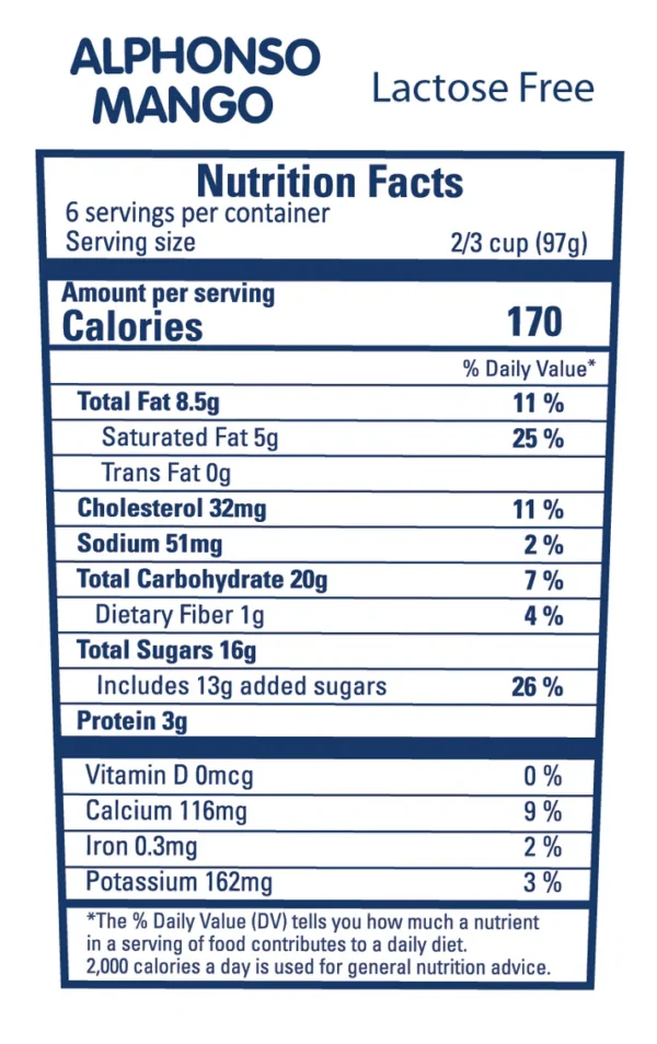 alphonso mango ice cream 1 ltr