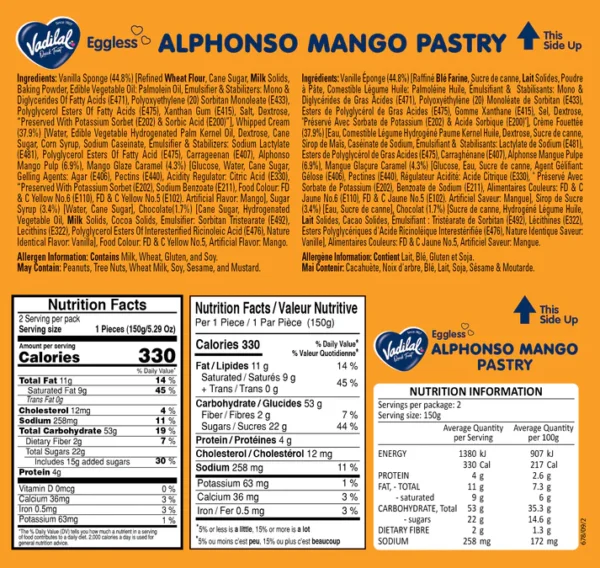 alphonso mango pastry