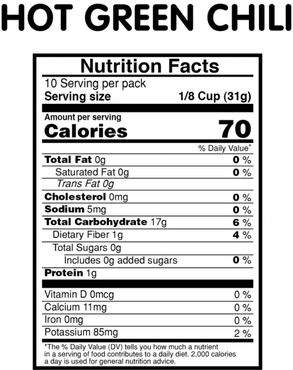 green chili 908g